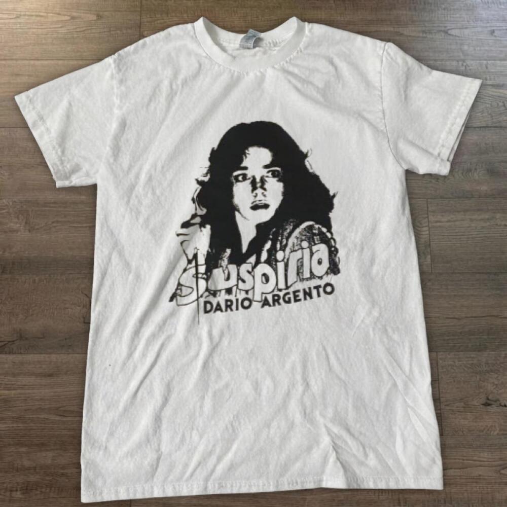 Suspiria Dario Argento Horror Movie Graphic Vintage White T-Shirt